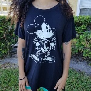 Disney Mickey Skeleton Soft Tee